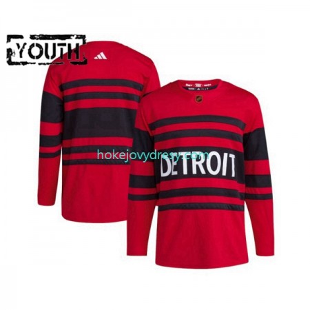Dětské Hokejový Dres Detroit Red Wings Blank Adidas 2022-2023 Reverse Retro Červené Authentic
